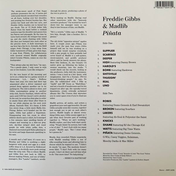 Freddie Gibbs & Madlib "Piñata '64" (Colored Vinyl)