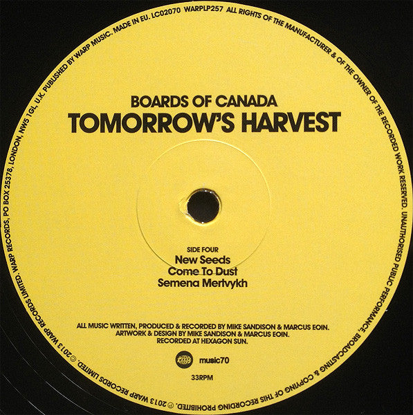 Boards Of Candada "Tomorrow's Harvest"