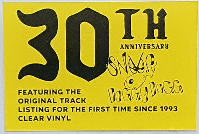 Snoop Doggy Dogg "Doggystyle" (30th Anniversary Clear Vinyl)
