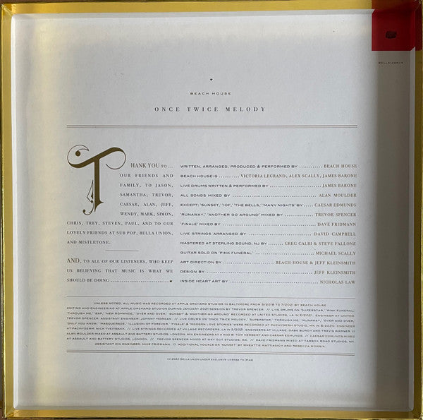 Beach House "Once Twice Melody" (Box-Set Gold & Clear)