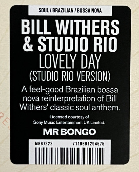 Bill Withers & Studio Rio "Lovely Day" (Studio Rio Version)