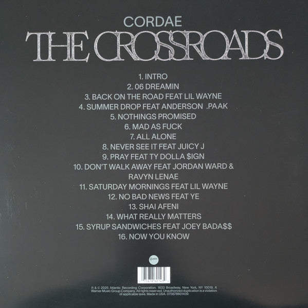 Cordae "The Crossroads" (Silver Colored Vinyl)