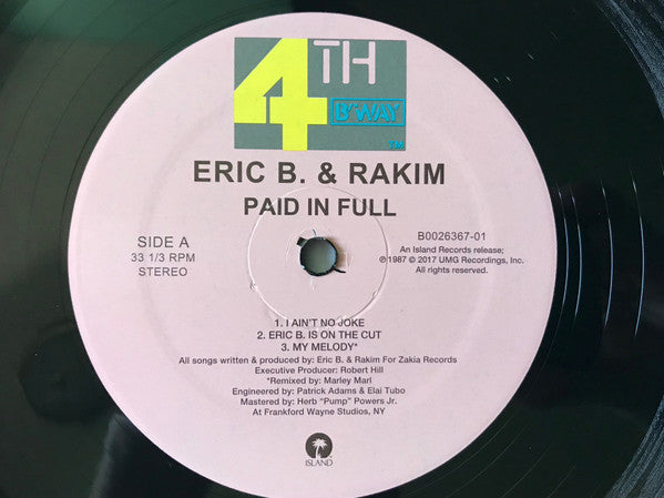 Eric B & Rakim "Paid In Full"