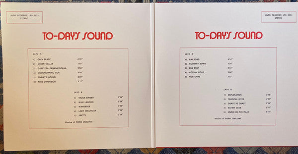 Piero Umiliani "To-Day's Sound" (2024 Repress)