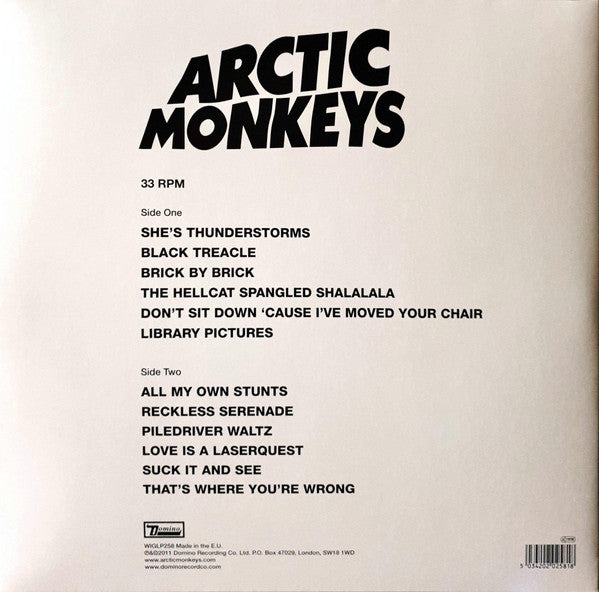 Arctic Monkeys "Suck It And See"