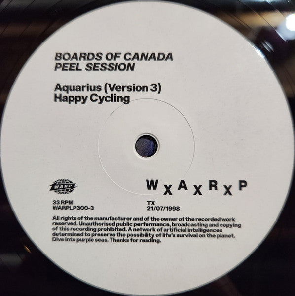 Boards Of Canada "Peel Session TX 21/07/98" plus XYZ