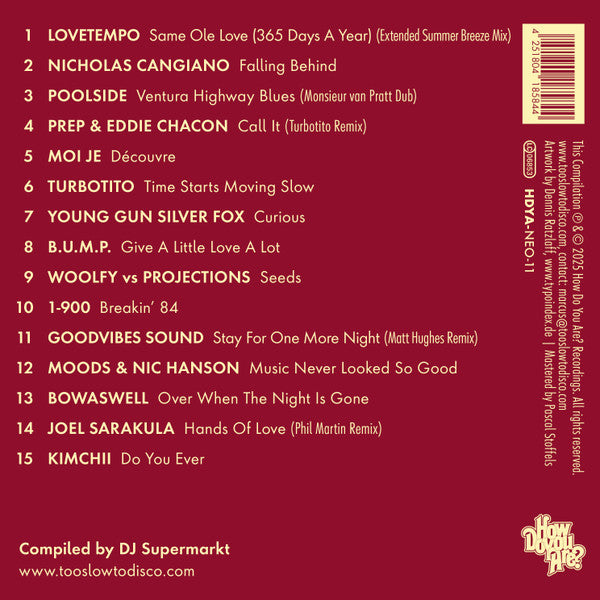 The Sunset Manifesto Volume 2 (Smooth Modern Slomo Sunset Disco 70s/80s Vibe)